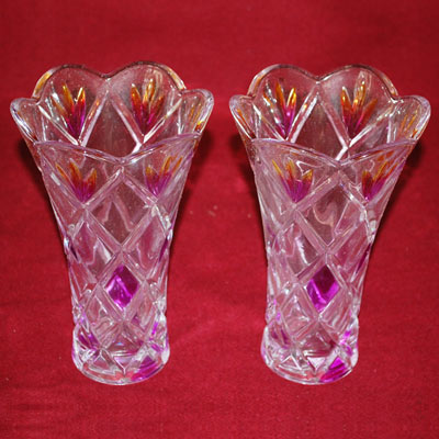 "Crystal Vases  -2 pcs - code 228-002 - Click here to View more details about this Product